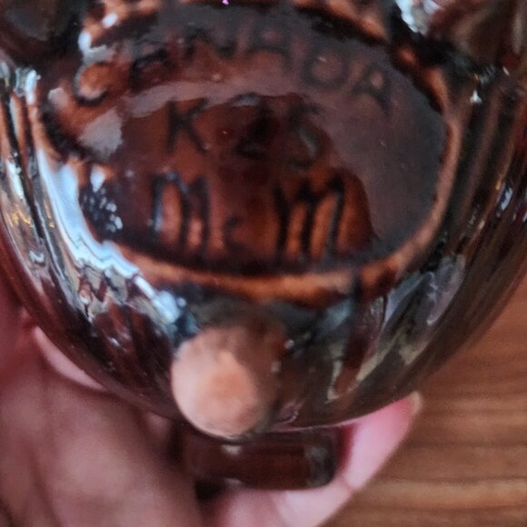 Vintage Canada Scallop-Shell Orange-Red Drip Pottery Ashtray-Catch All - Picture 4 of 4